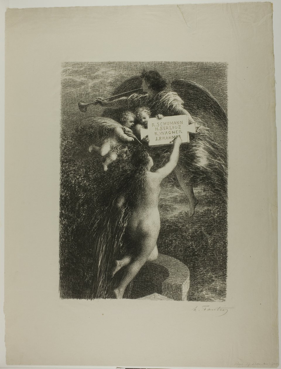 Frontispice: Sannhet av Ignace Henri Jean Fantin Latour