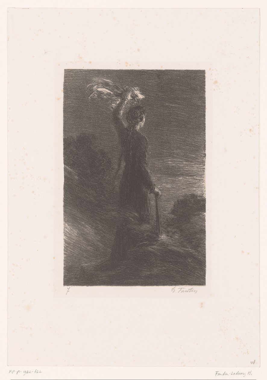 Isolde gir Tristan det avtalte signalet Tristan et Iseult. Akt II. Signaldans om natten Liv og verk til Richard Wagner (serietittel) av Ignace Henri Jean Fantin Latour