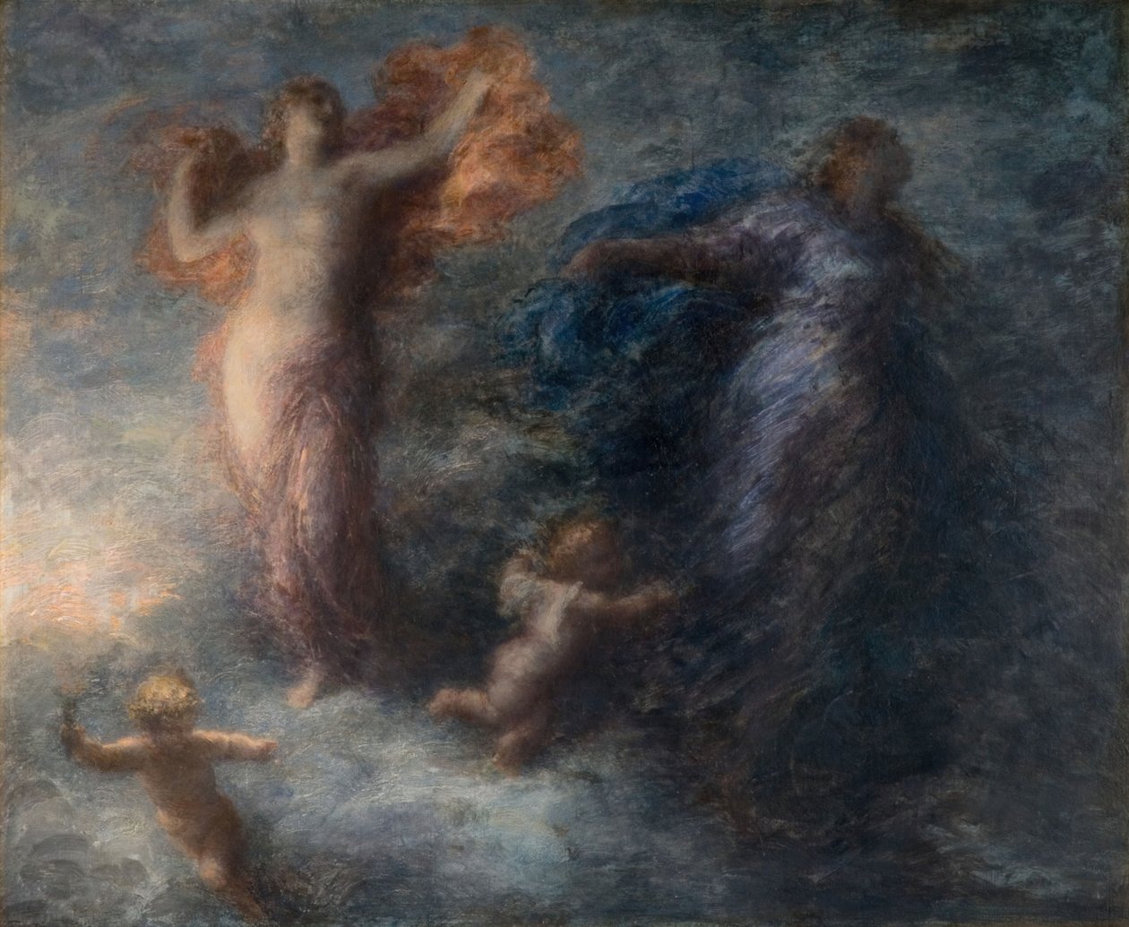Daggry og natten, 1894. av Ignace Henri Jean Fantin Latour