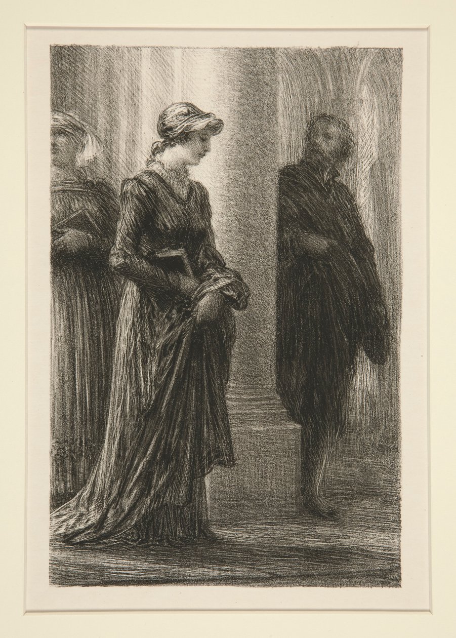 The Mastersingers of Nuremberg: Act I, Meeting of Walther and av Ignace Henri Jean Fantin Latour
