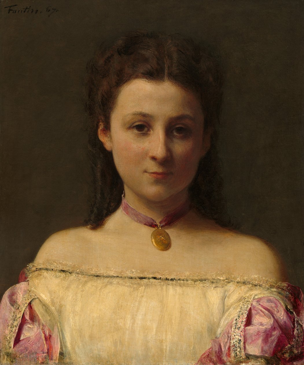 Frøken de Fitz-James av Ignace Henri Jean Fantin Latour