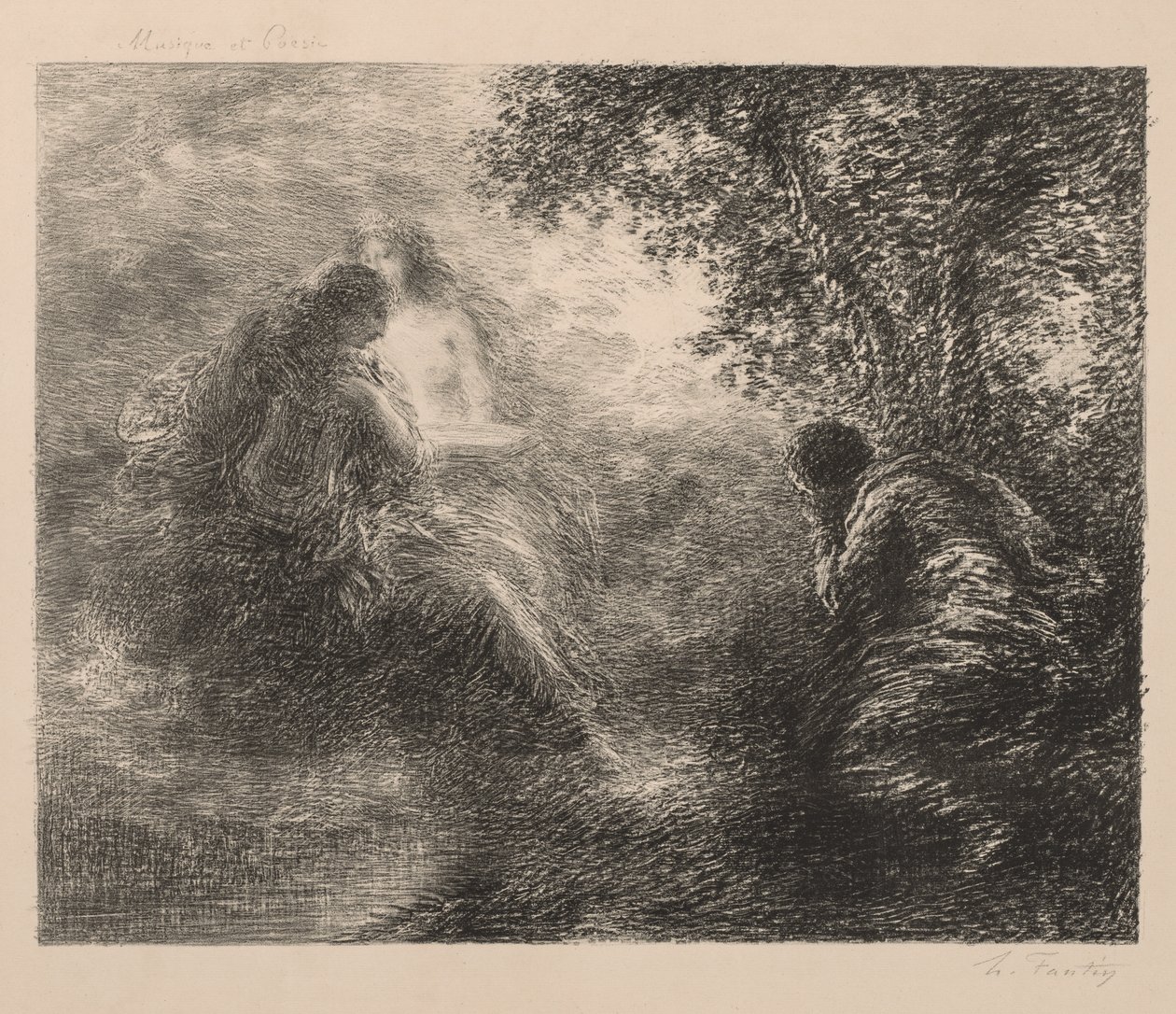 Musikk og poesi av Ignace Henri Jean Fantin Latour