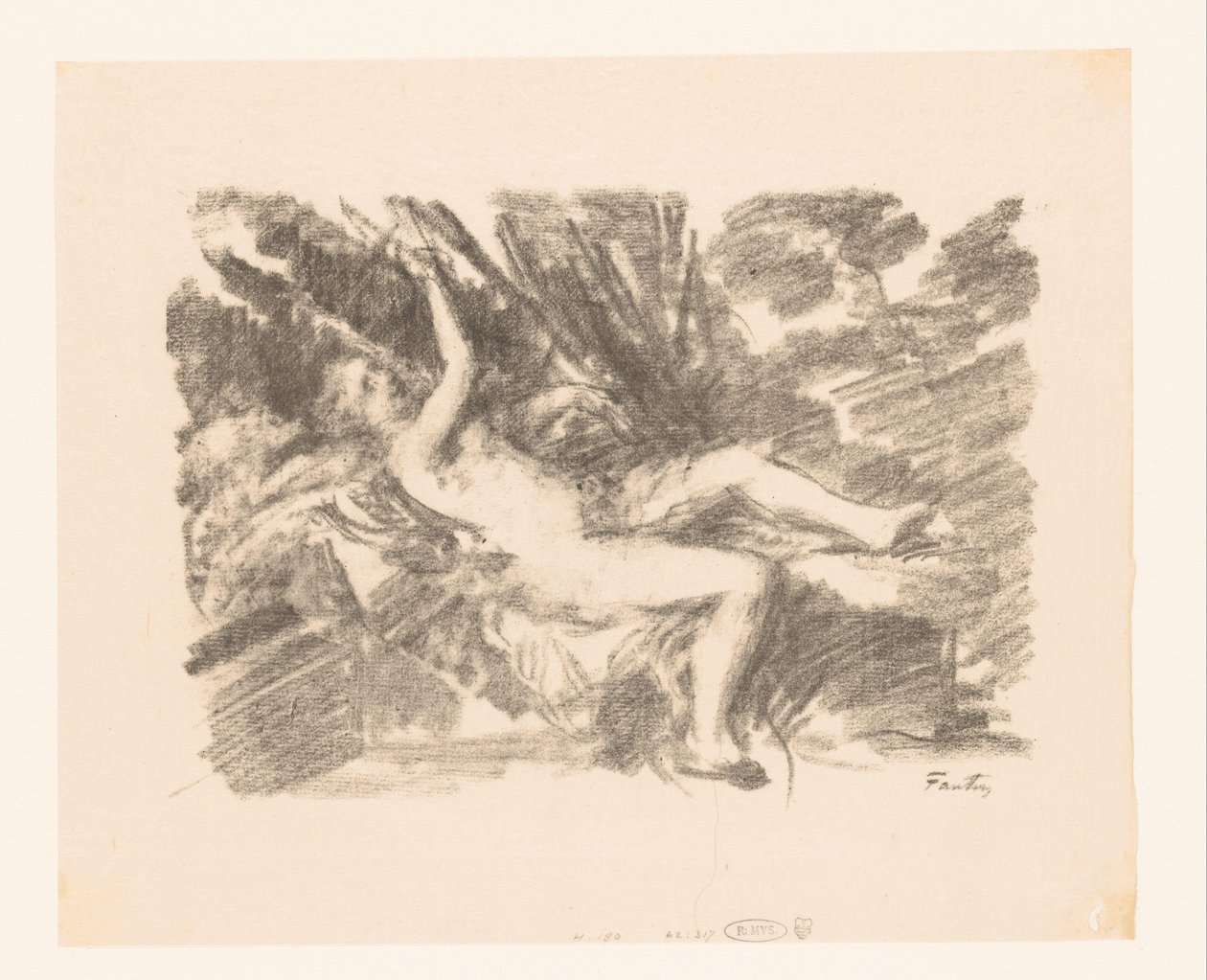 Naken kvinne våkner Le Reveil av Ignace Henri Jean Fantin Latour