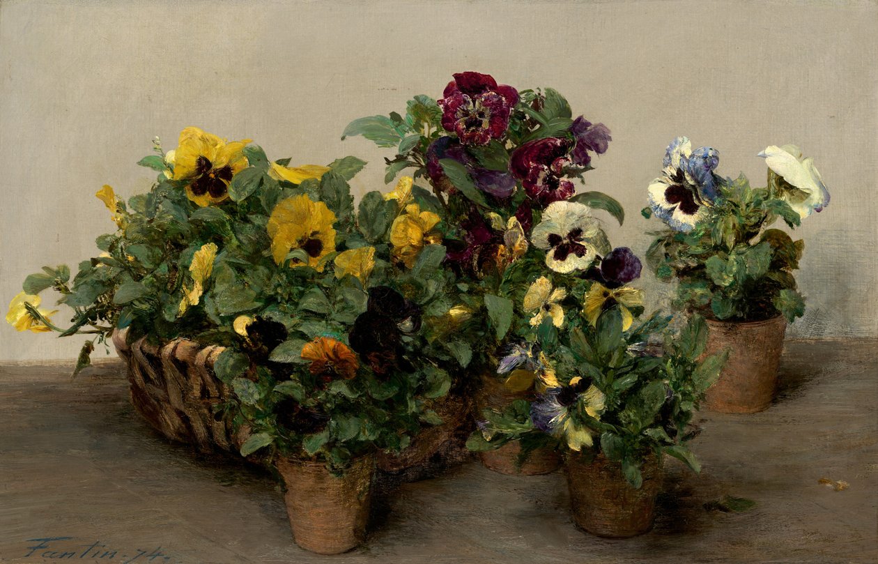 Stemorblomster, 1874. av Ignace Henri Jean Fantin Latour