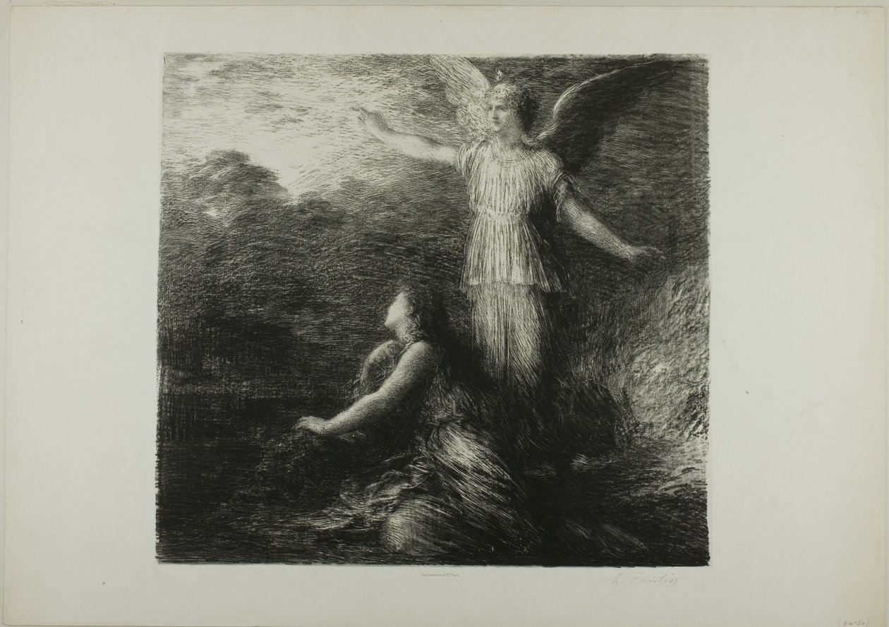 Paradise and the Peri (Åpning), første tallerken av Ignace Henri Jean Fantin Latour
