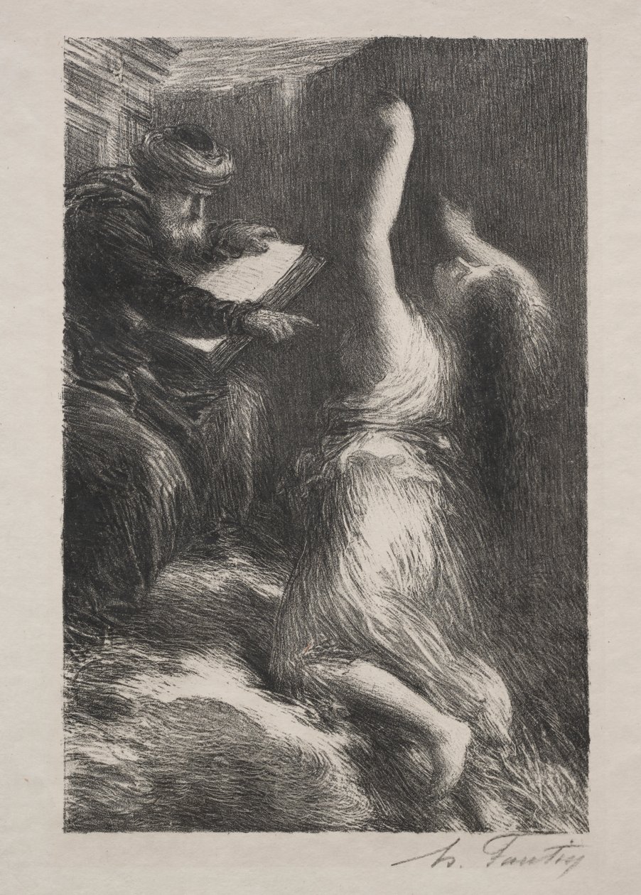 Parsifal, akt II: Fremkalling av Kundry av Ignace Henri Jean Fantin Latour