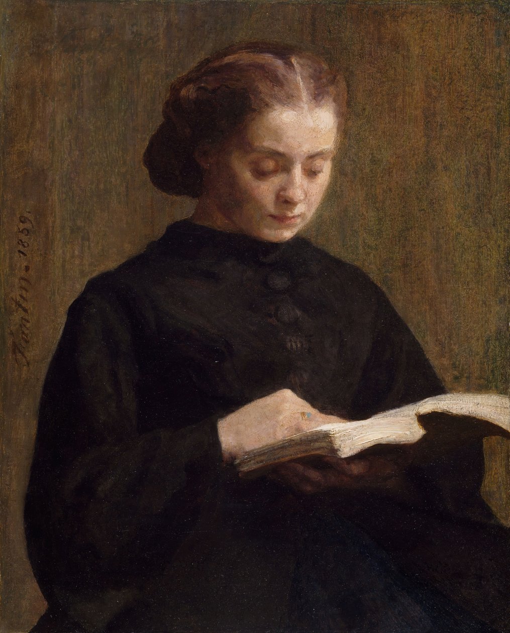 Portrett av Mademoiselle Marie Fantin-Latour, 1859. av Ignace Henri Jean Fantin Latour