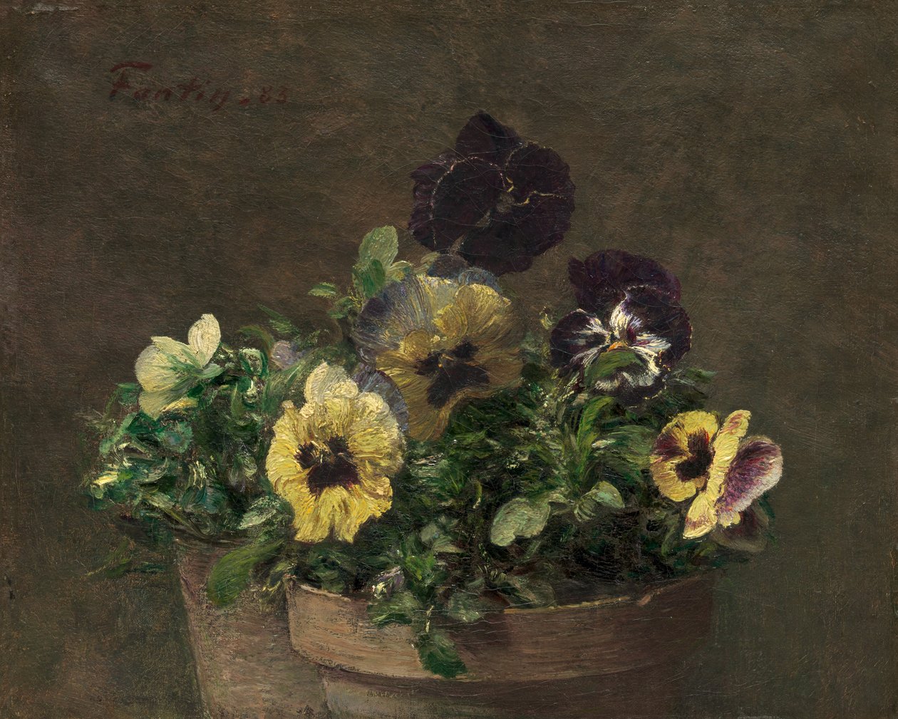 Potteblomsterblomster, 1883. av Ignace Henri Jean Fantin Latour