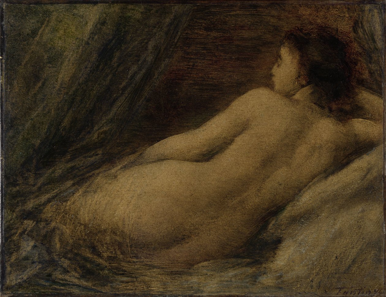 Liggende naken av Ignace Henri Jean Fantin Latour