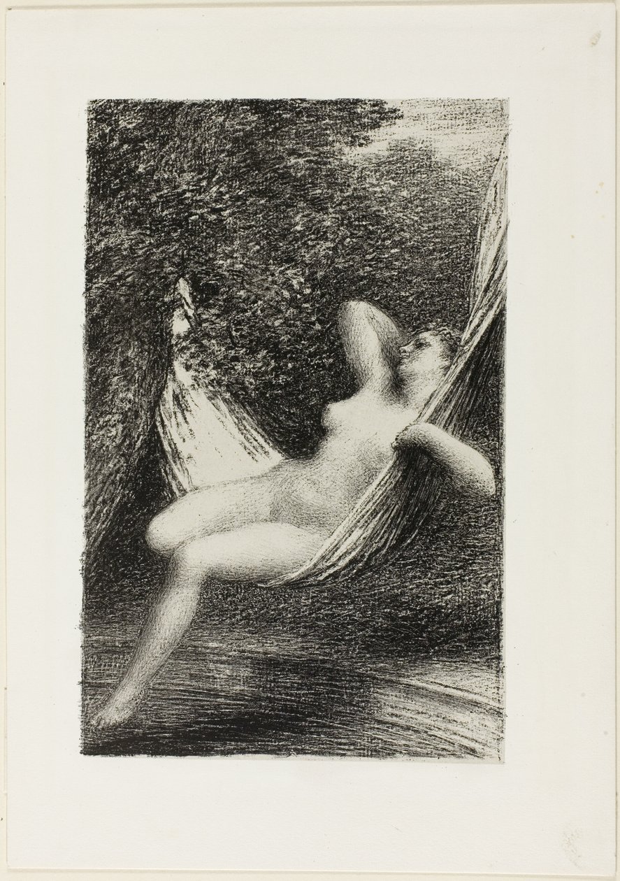 Sara baderen av Ignace Henri Jean Fantin Latour