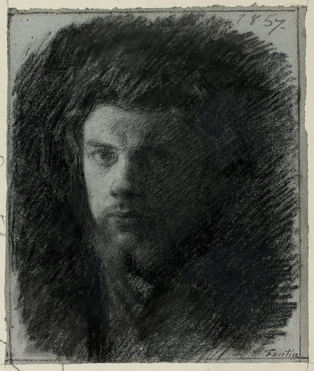Selvportrett av Ignace Henri Jean Fantin Latour