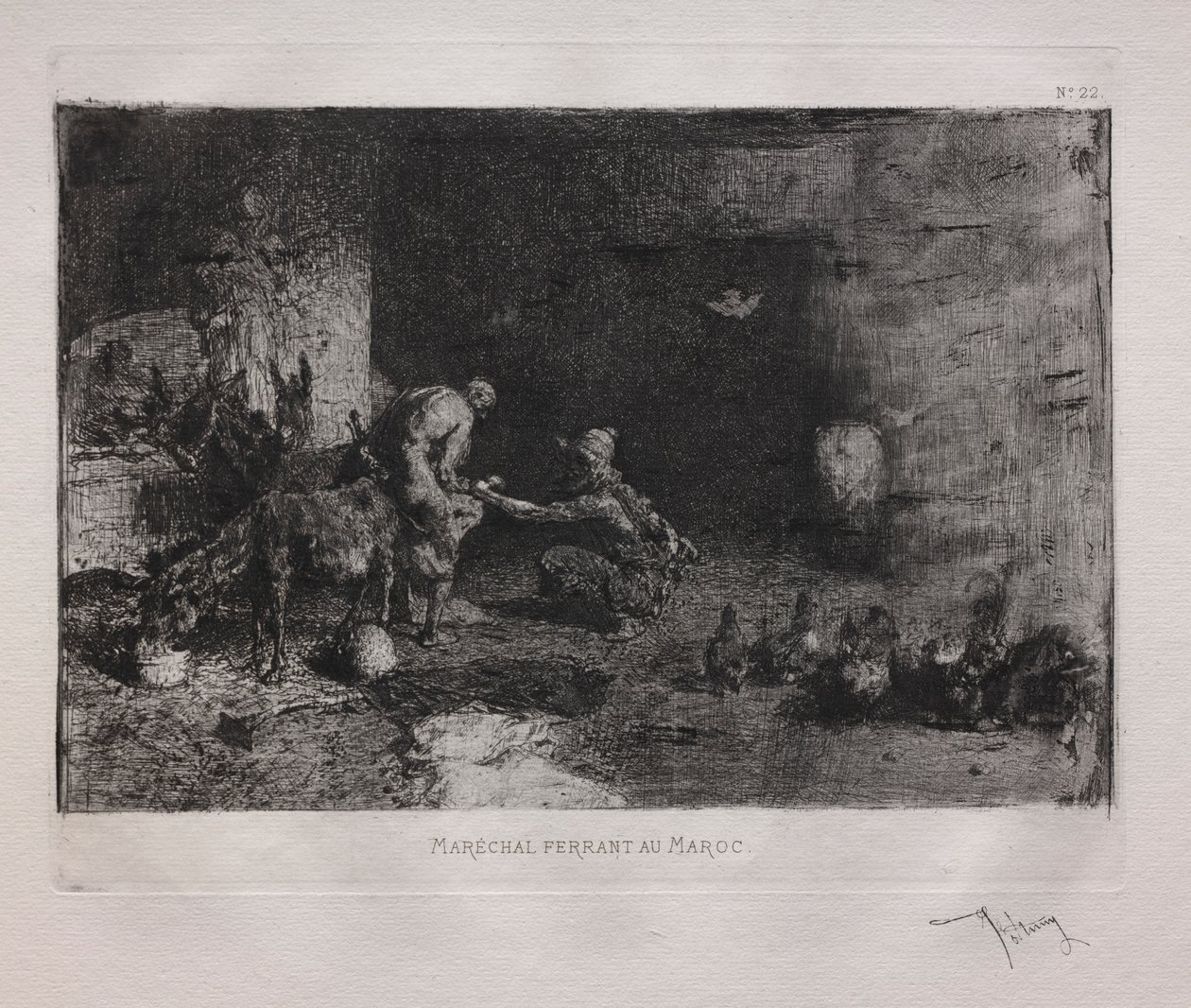 Skoer et muldyr i Marokko av Ignace Henri Jean Fantin-Latour