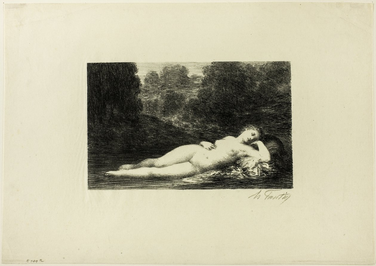 Stille vann av Ignace Henri Jean Fantin Latour