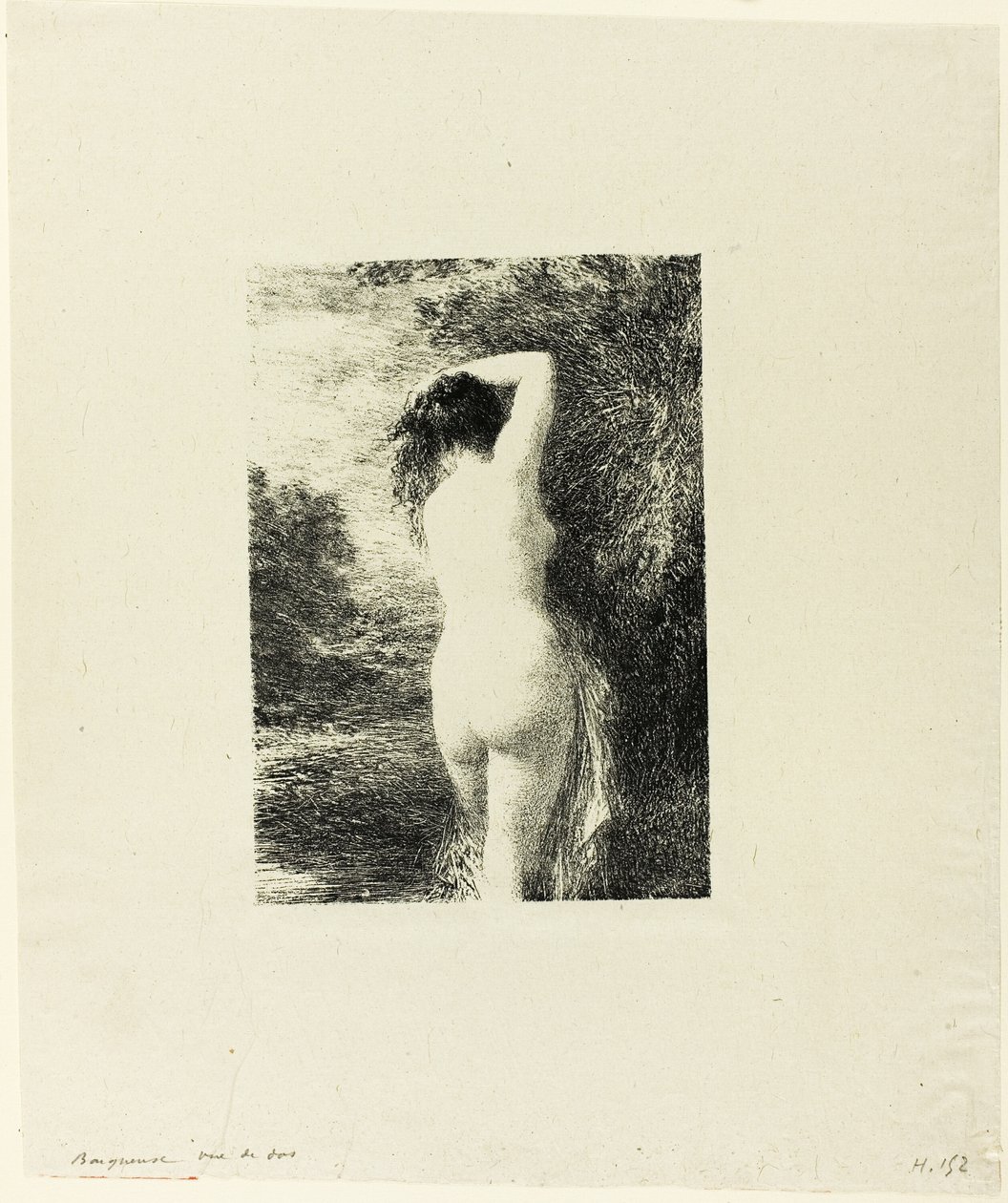 Stående Bader, tredje plate av Ignace Henri Jean Fantin Latour