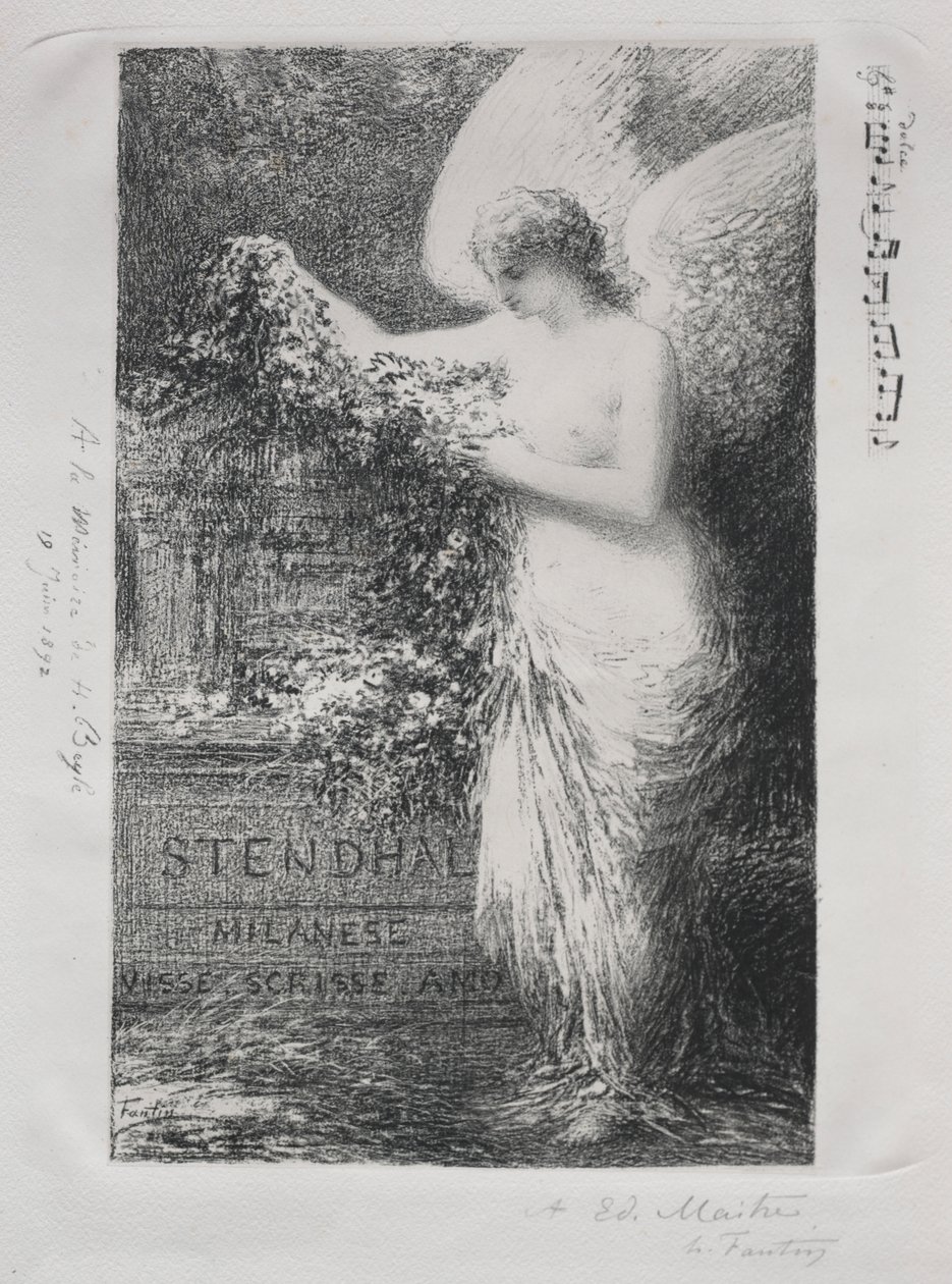 I Stendhal av Ignace Henri Jean Fantin Latour