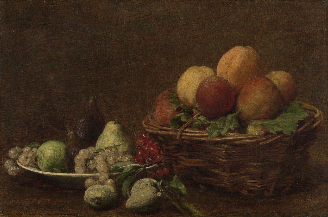 Stilleben med frukt av Ignace Henri Jean Fantin Latour