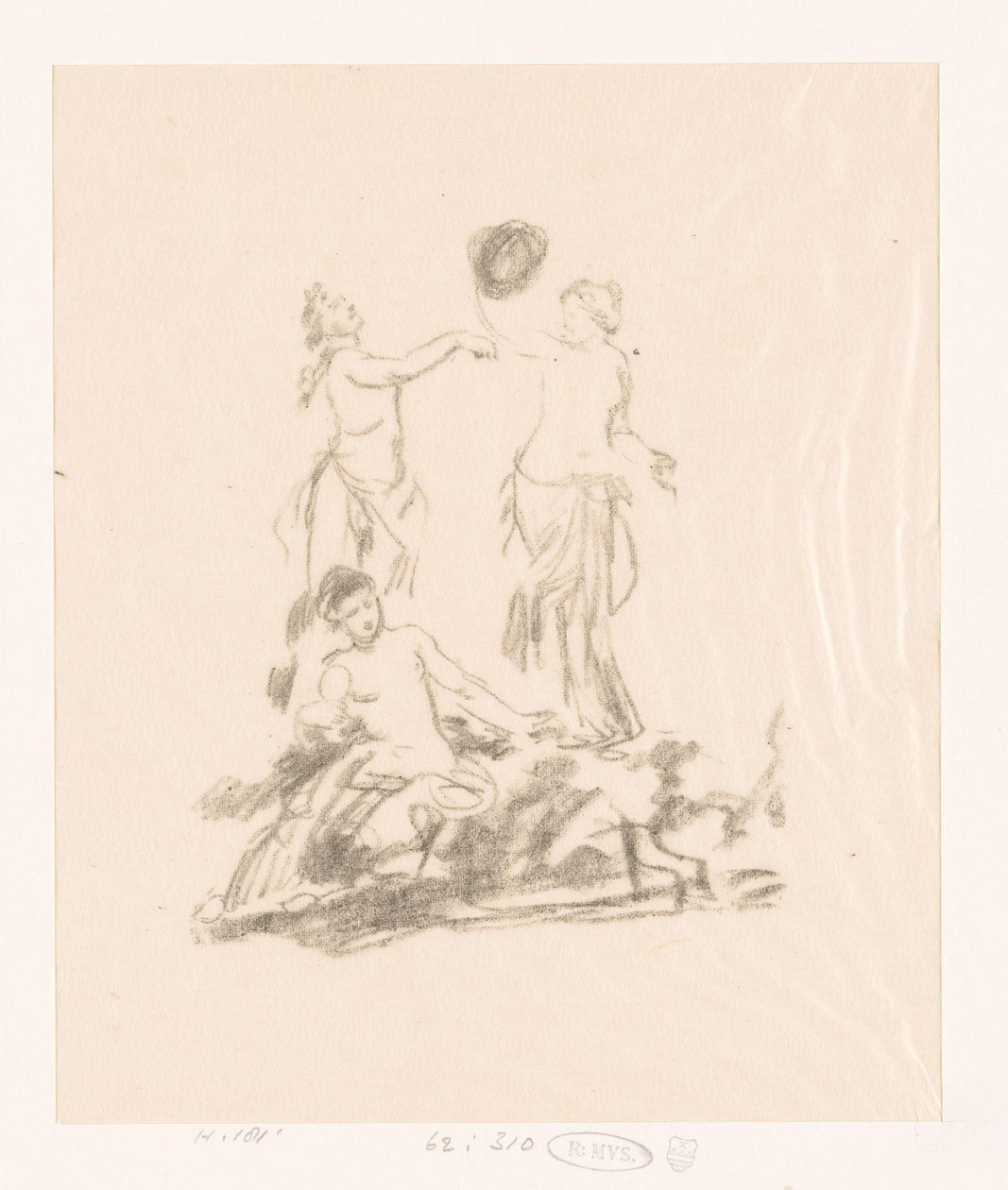 Studie av tre dansende kvinner av Ignace Henri Jean Fantin Latour