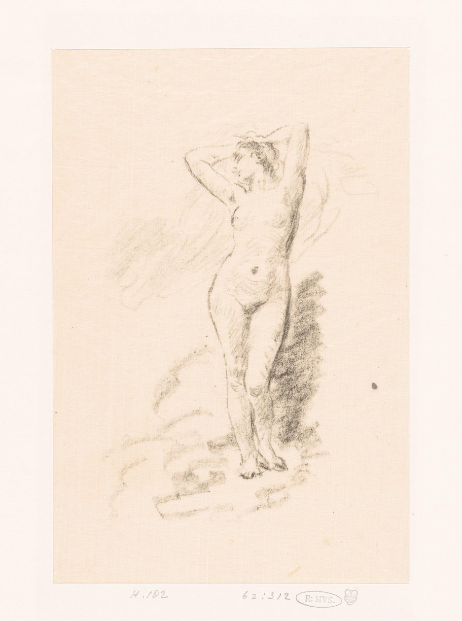 Studie av en stående naken kvinne av Ignace Henri Jean Fantin Latour