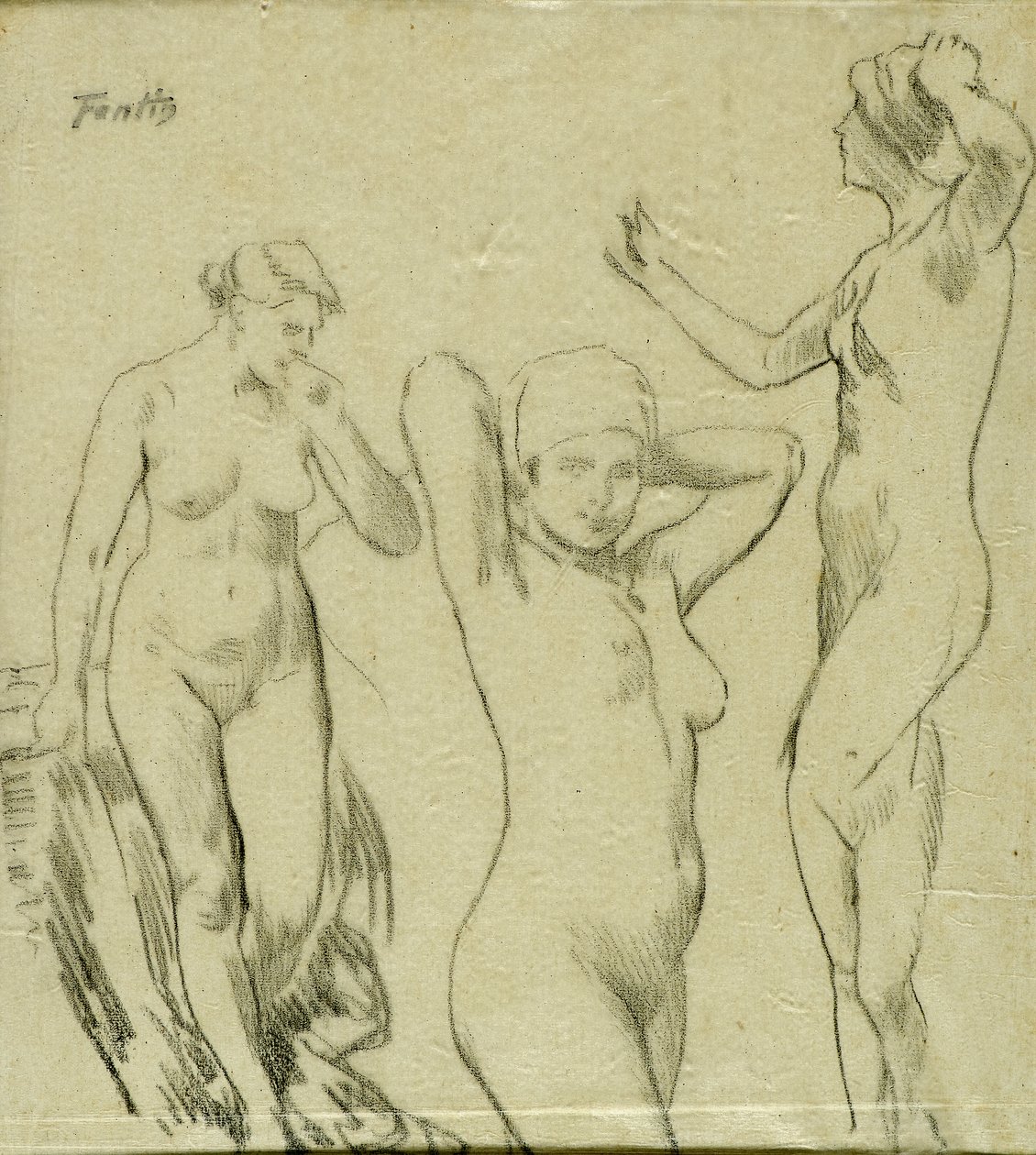 Studer [kvinnelige nakenbilder] av Ignace Henri Jean Fantin Latour