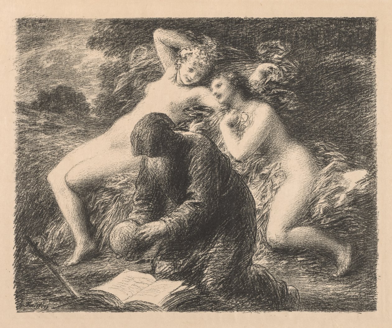 Fristelse av St. Anthony av Ignace Henri Jean Fantin Latour