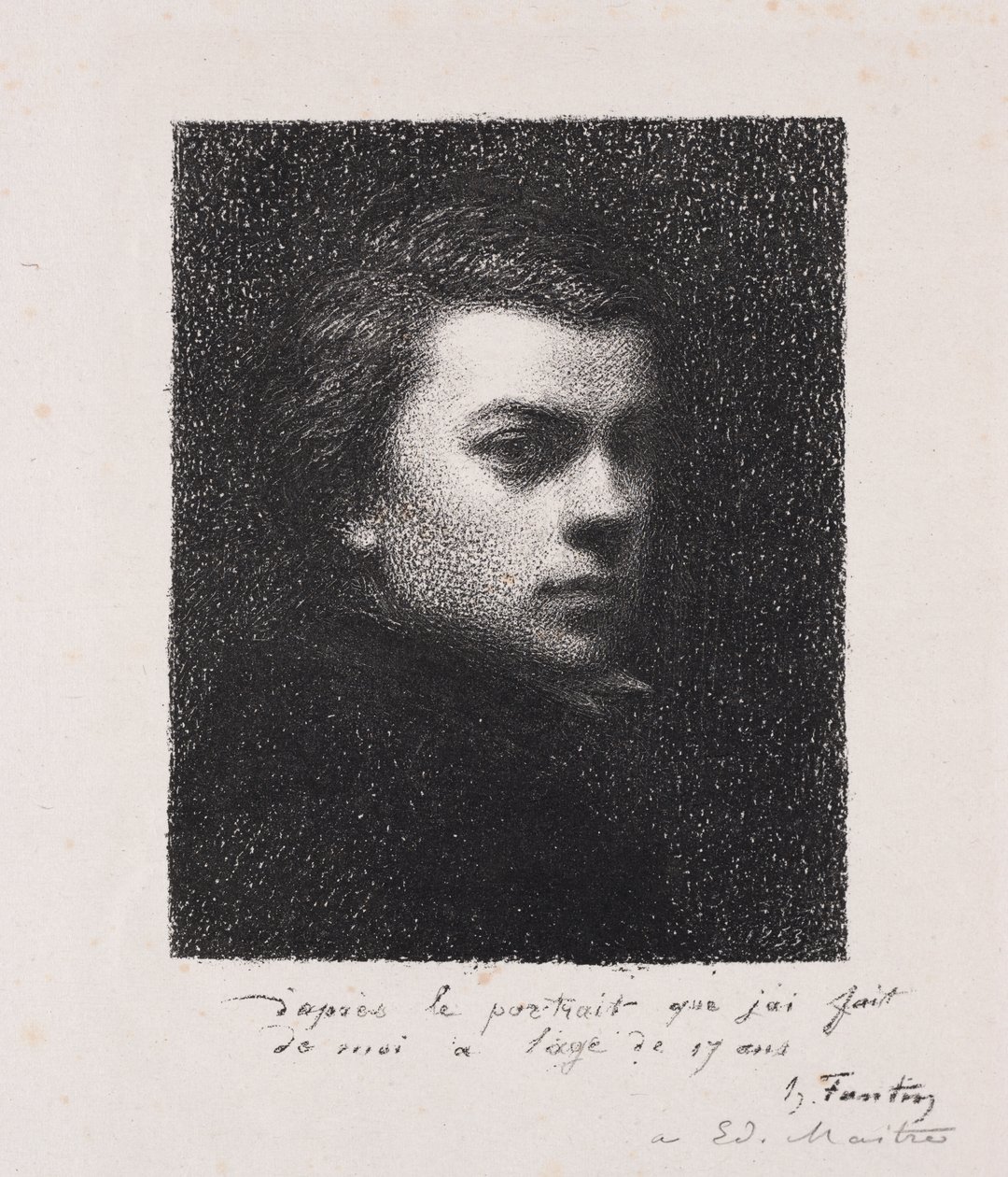 Kunstneren på 17 år av Ignace Henri Jean Fantin Latour