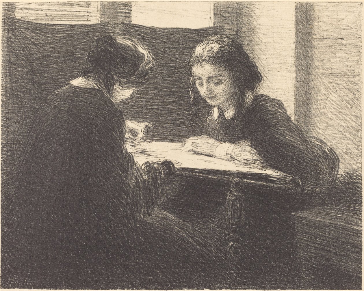 Brodererne av Ignace Henri Jean Fantin Latour