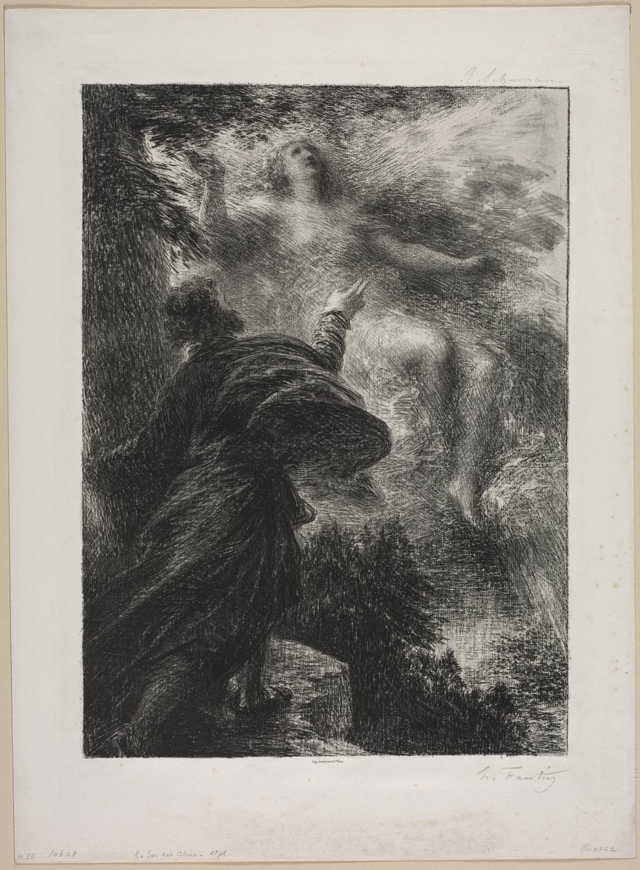Alpenes fe av Ignace Henri Jean Fantin Latour