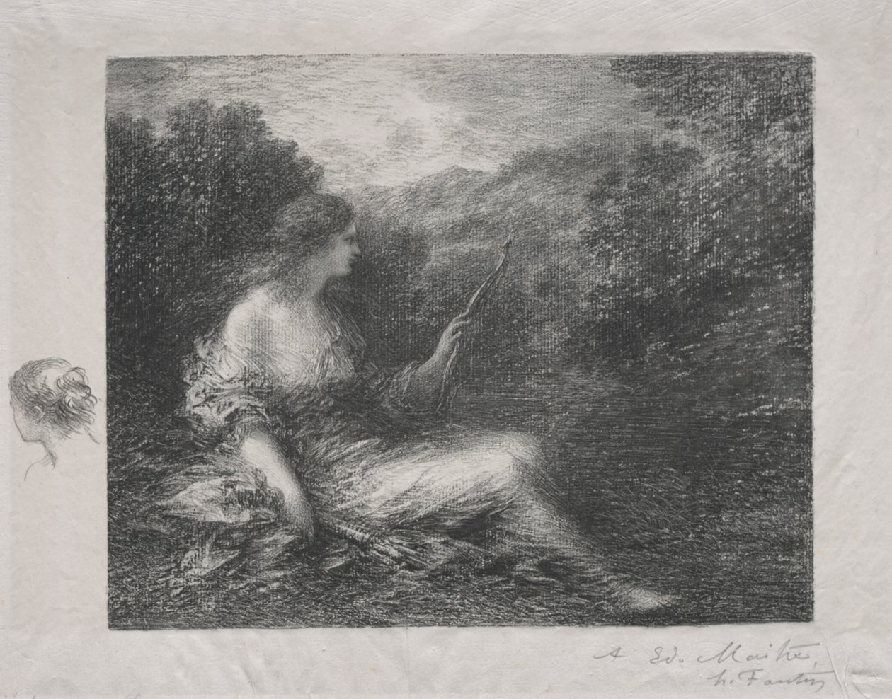 Jegerinnen av Ignace Henri Jean Fantin Latour