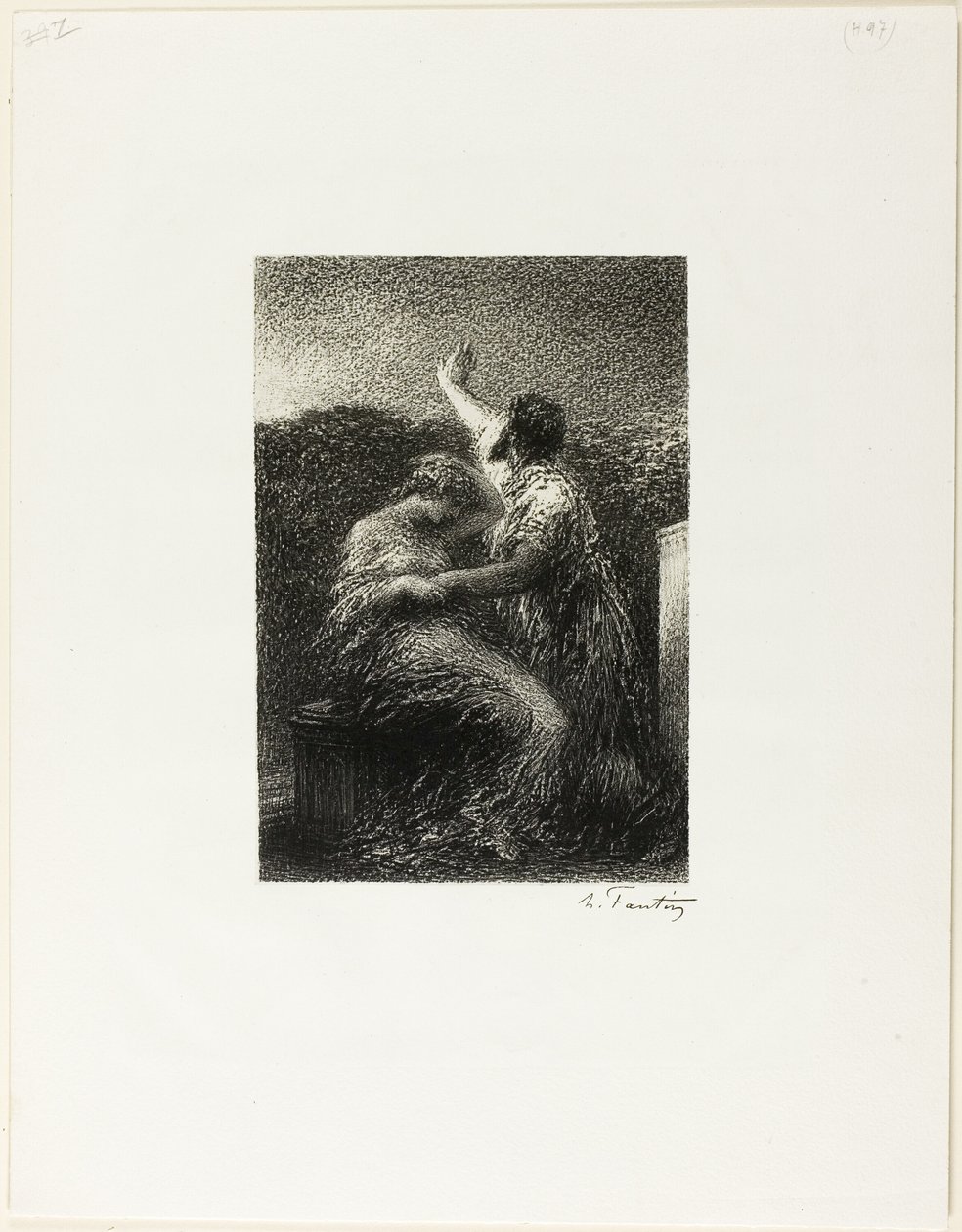 Magus Balthasar og Fatima av Ignace Henri Jean Fantin Latour