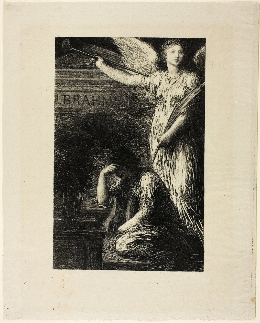 Til J. Brahms av Ignace Henri Jean Fantin Latour
