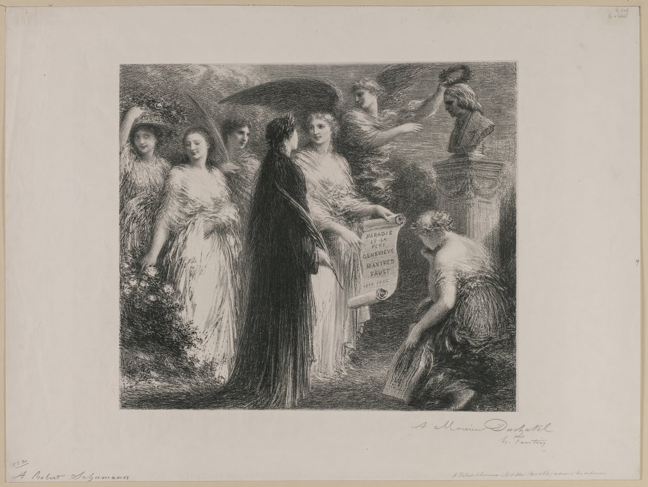 Til Robert Schumann av Ignace Henri Jean Fantin Latour