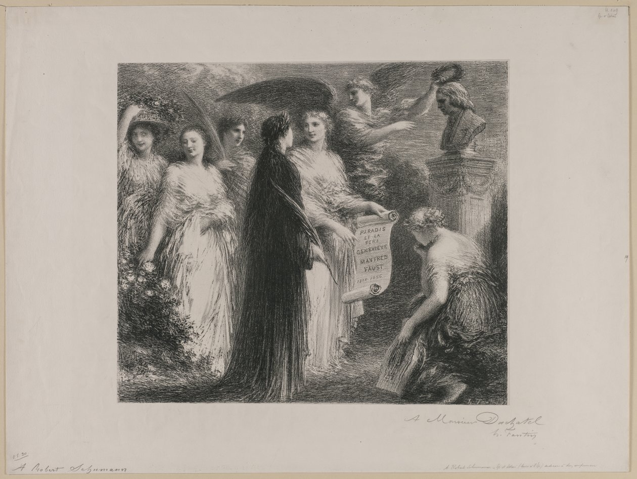 Til Robert Schumann, 1894. av Ignace Henri Jean Fantin Latour