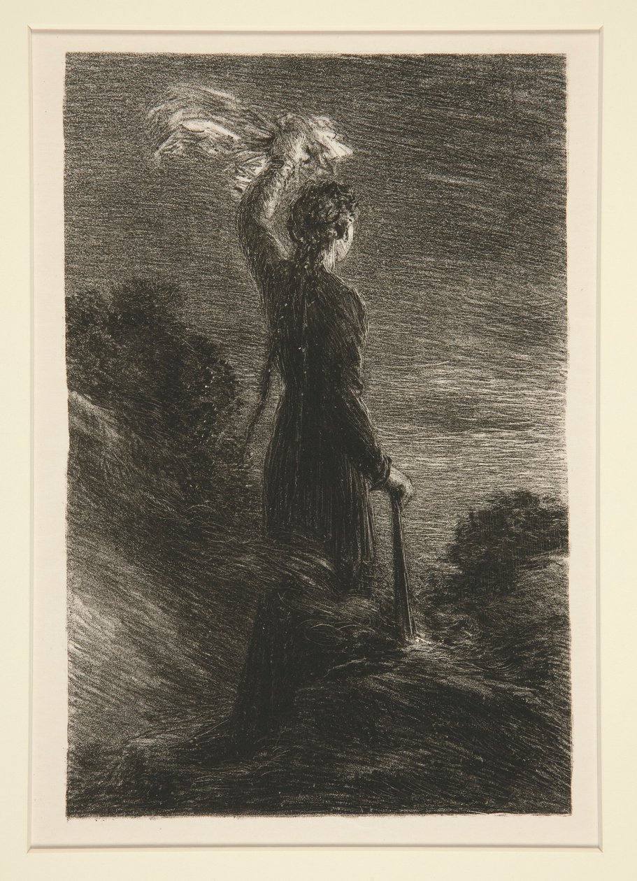 Tristan og Isolde: Act II, Signal in the Night av Ignace Henri Jean Fantin Latour