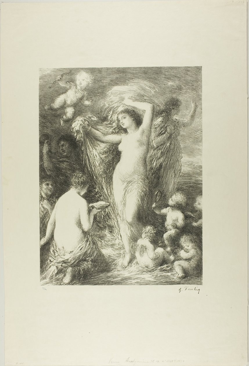 Venus dukker opp av Ignace Henri Jean Fantin Latour