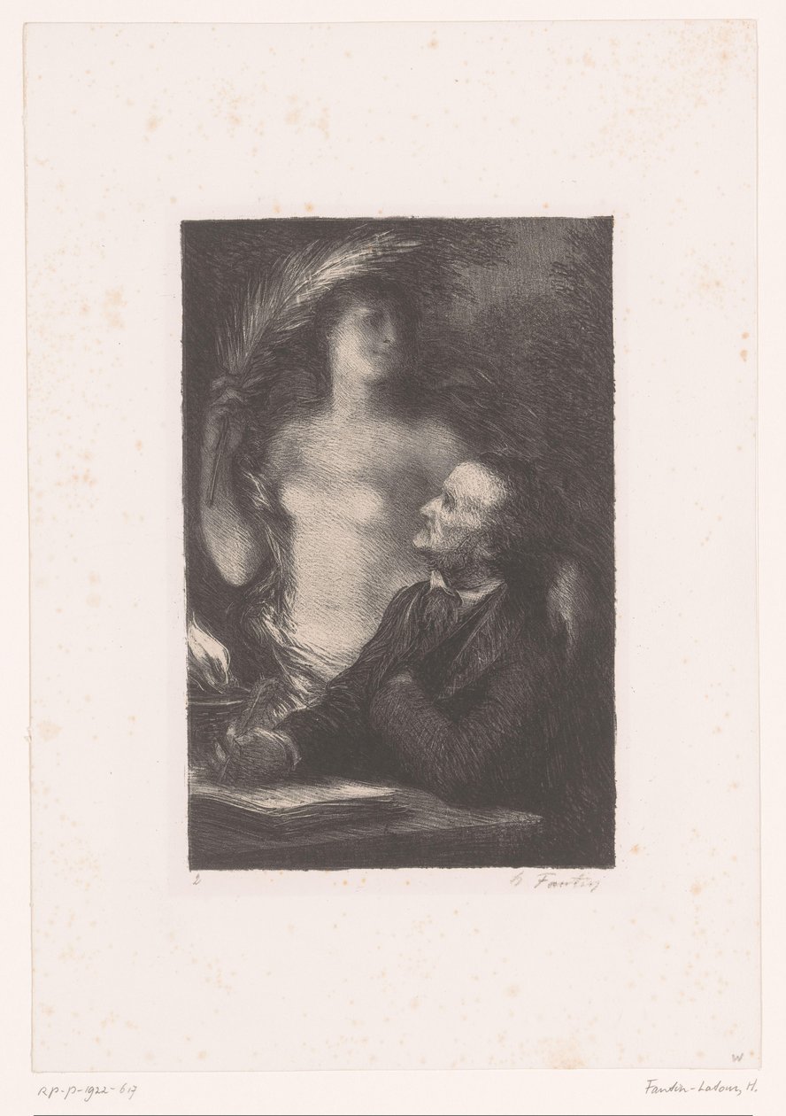 Wagner ser opp til musen sin La Muse Liv og verk til Richard Wagner (serietittel) av Ignace Henri Jean Fantin Latour