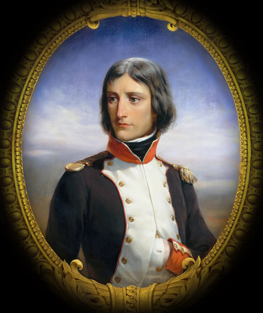 Napoleon Bonaparte som oberstløytnant for den første bataljonen av korsikanske republikanske frivillige av Henri Felix Emmanuel Philippoteaux