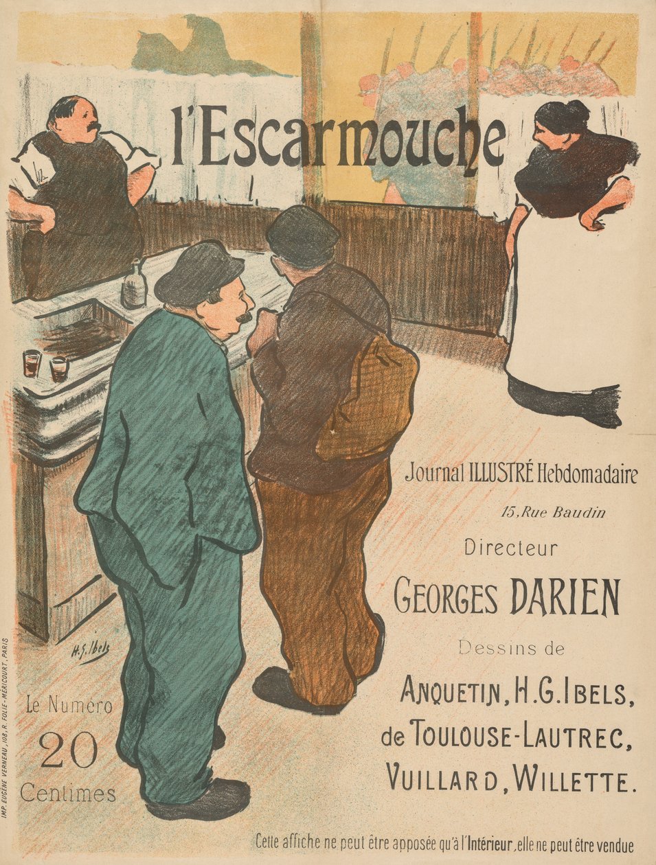 Illustrasjon til The Skirmish av Henri Gabriel Ibels