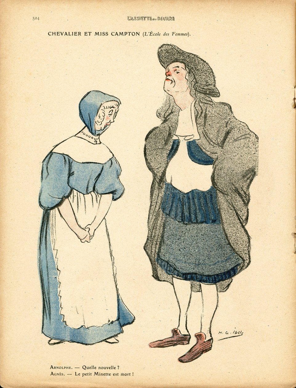 L'Plate au beurre, nummer 501, Satirical in Colors av Henri Gabriel Ibels