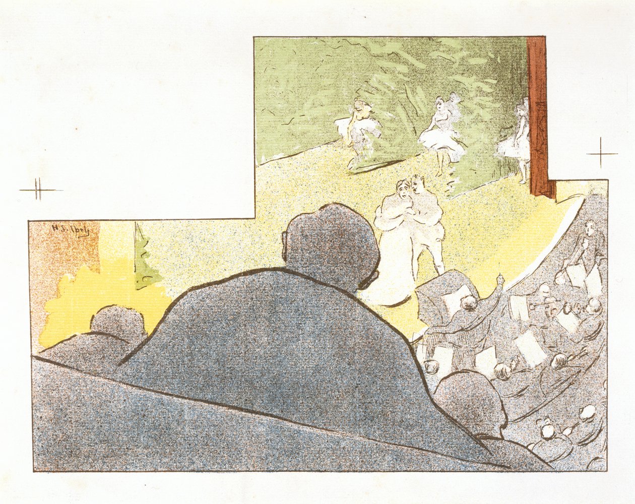 Mirages, Program for Théâtre Libre-produksjonen av The Fossils av Henri Gabriel Ibels