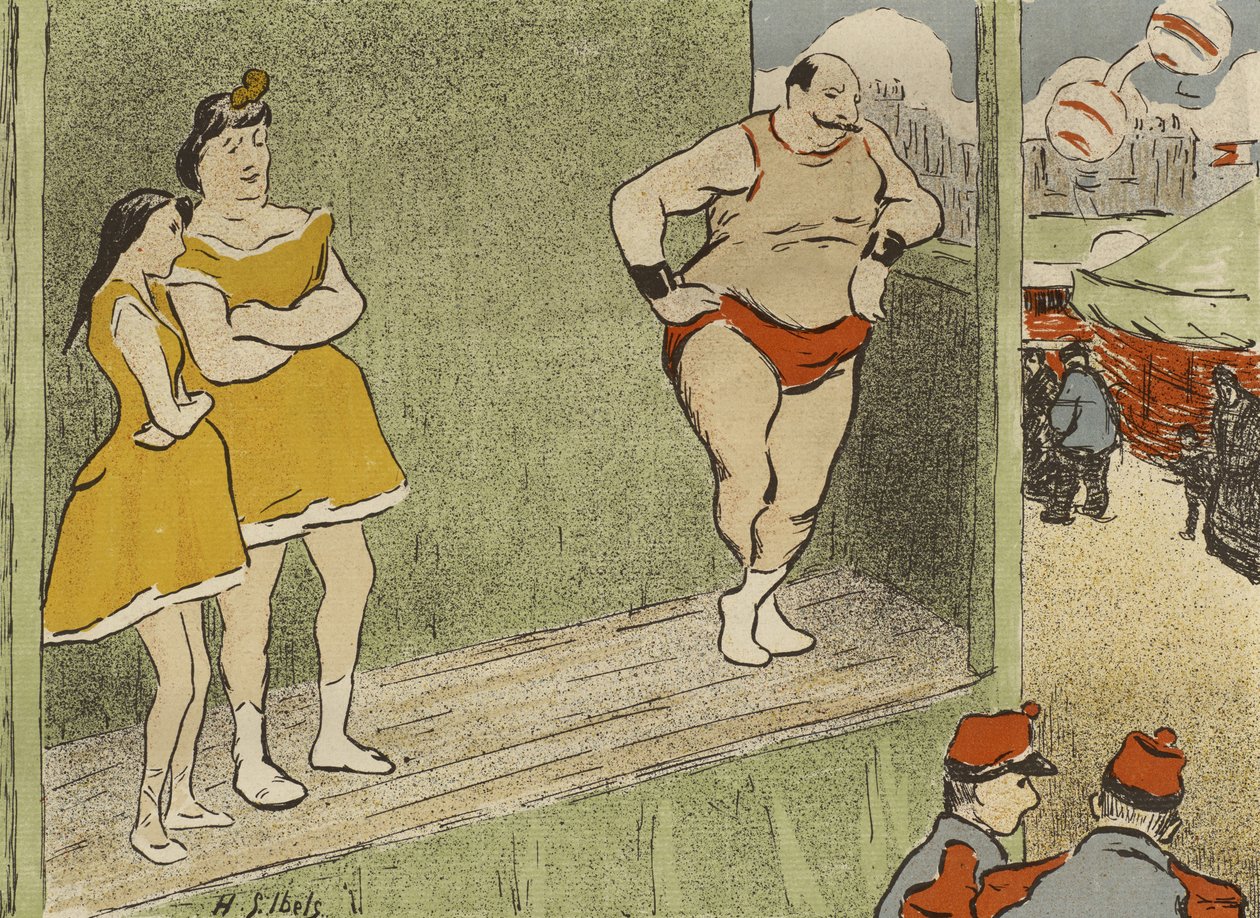 Program for Théâtre Libre-produksjonen av Le Grappin og LAffranchie, 1892 av Henri Gabriel Ibels