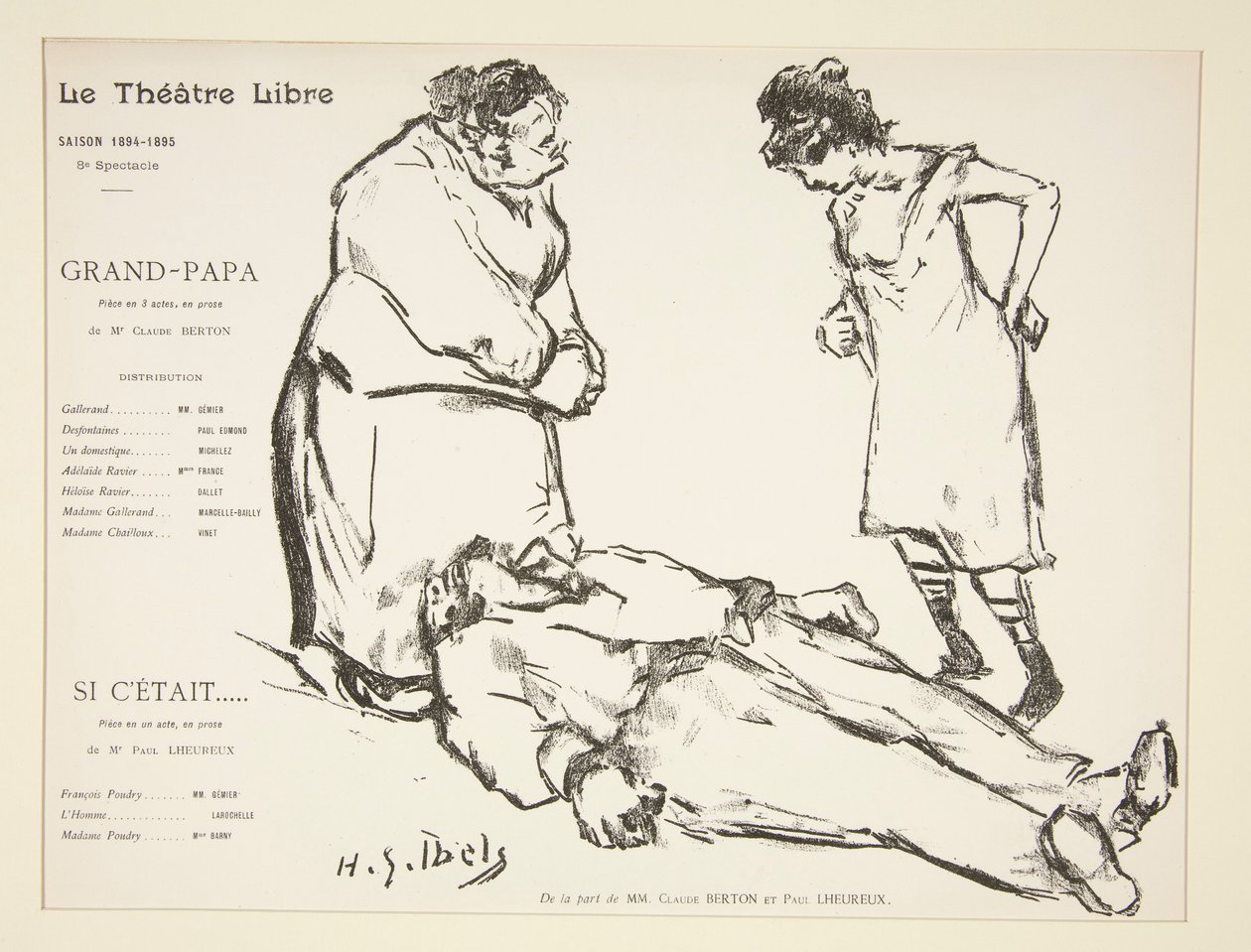 Program for Friteateret: Bestefar av Henri Gabriel Ibels