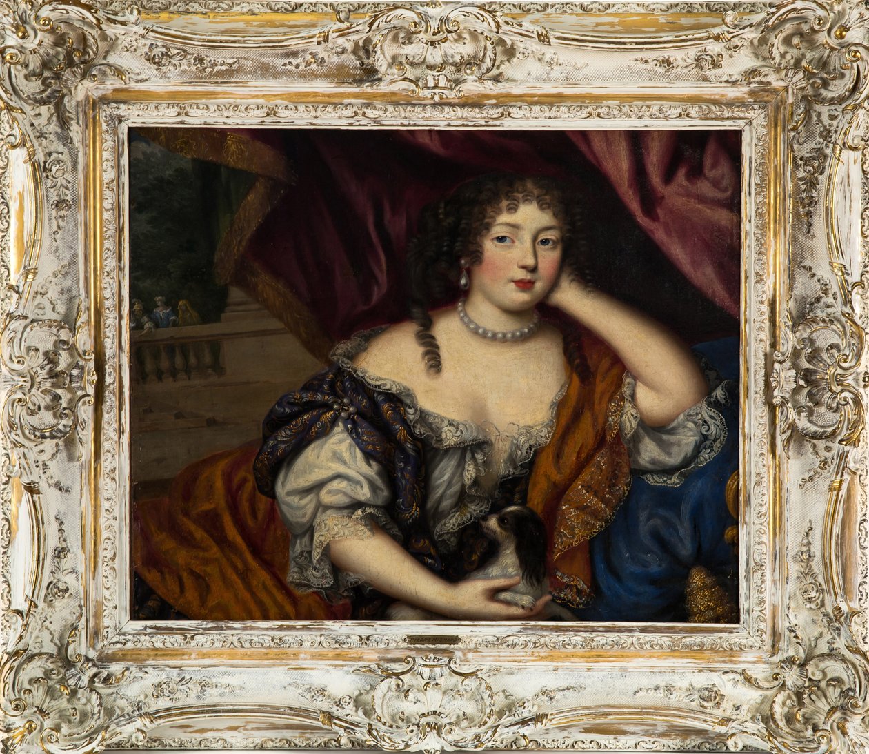 Portrett av Louise Renée de Penancoët de Kérouaille, hertuginne av Portsmouth 1649-1734 av Henri Gascar