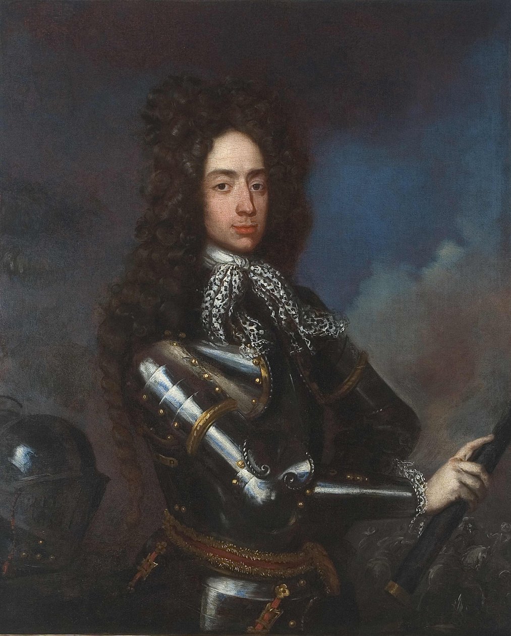 Portrett av prins Jakub Ludwik Sobieski 1667-1737, 1690-tallet av Henri Gascar