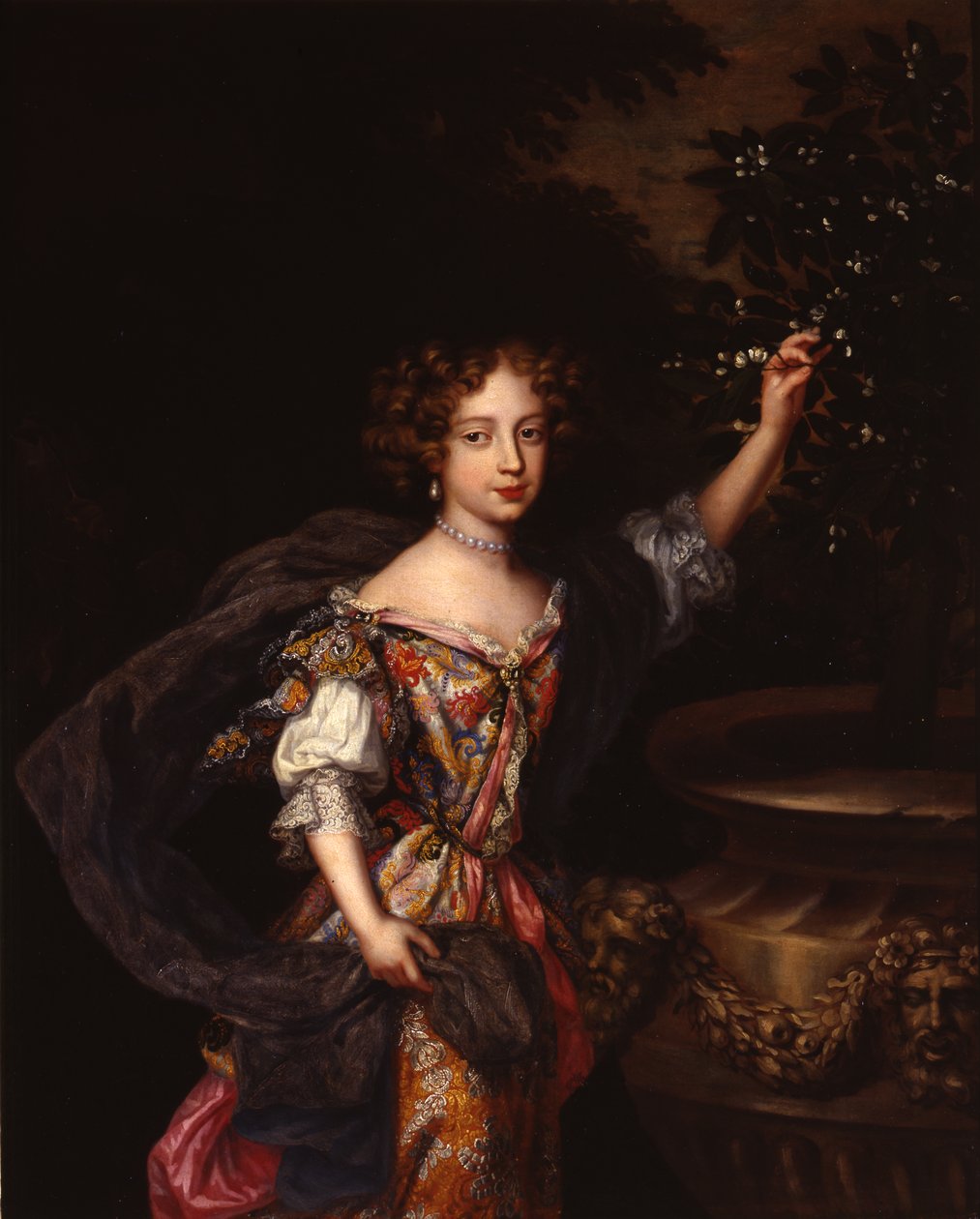 Et portrett av Elizabeth, hertuginne av Somerset, ca. 1683 (olje på lerret) av Henri Gascars
