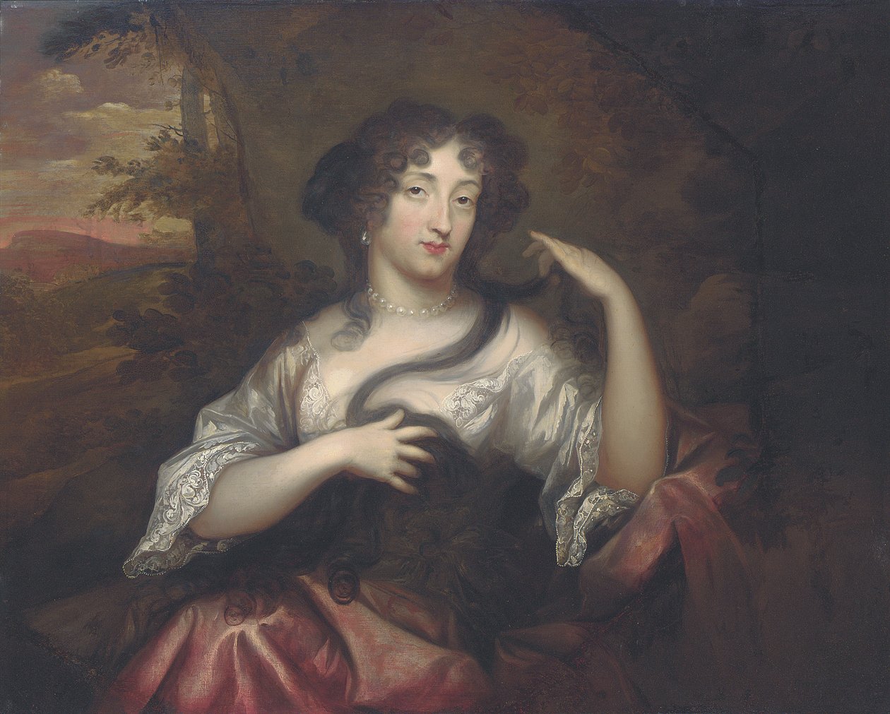Portrett av Hortense Mancini, 1680 av Henri Gascard