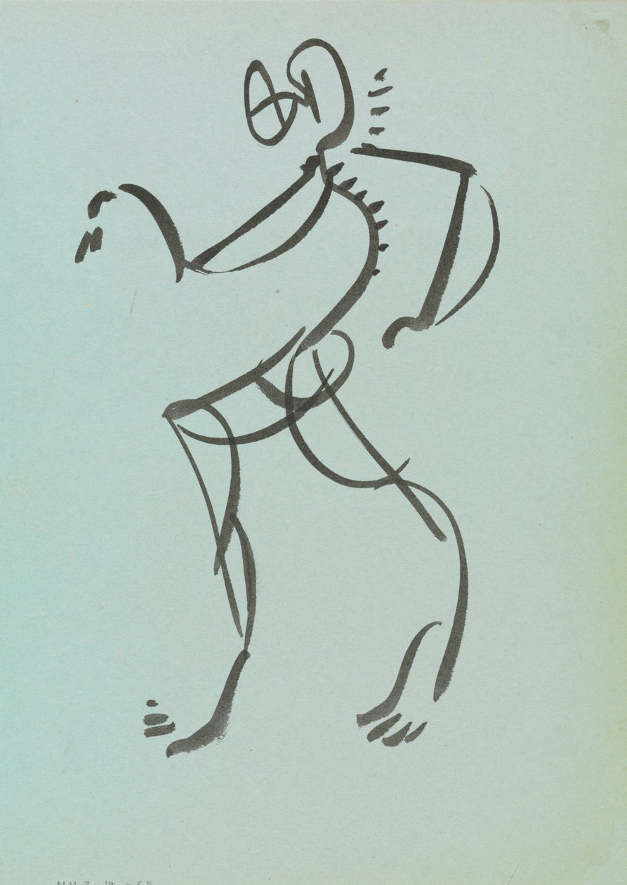 Dansende figur av Henri Gaudier Brzeska