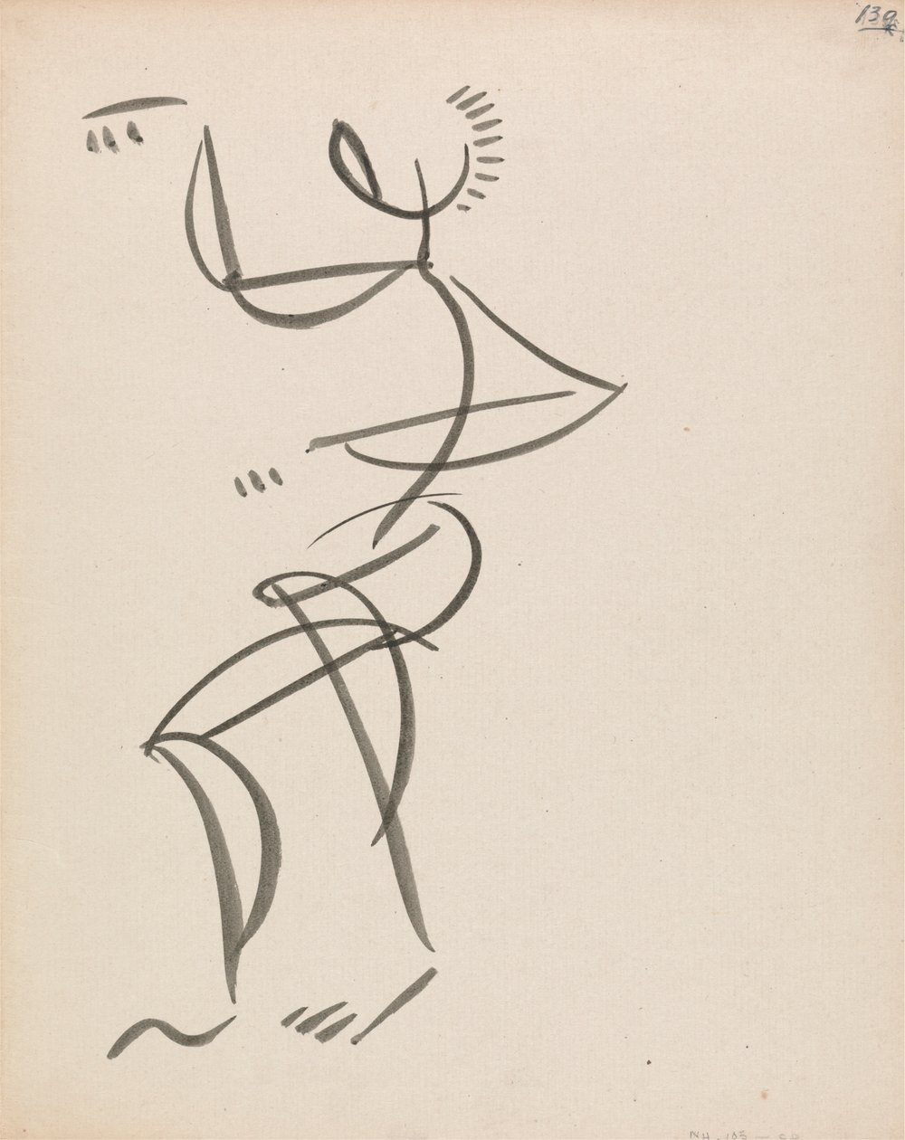 Dansende figur av Henri Gaudier Brzeska