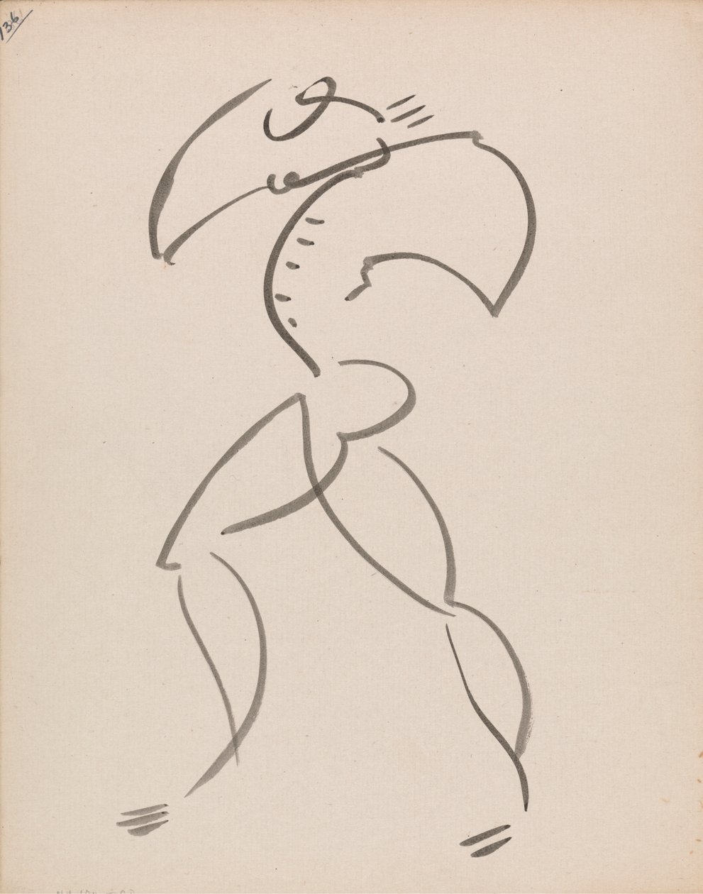 Dansende figur av Henri Gaudier Brzeska