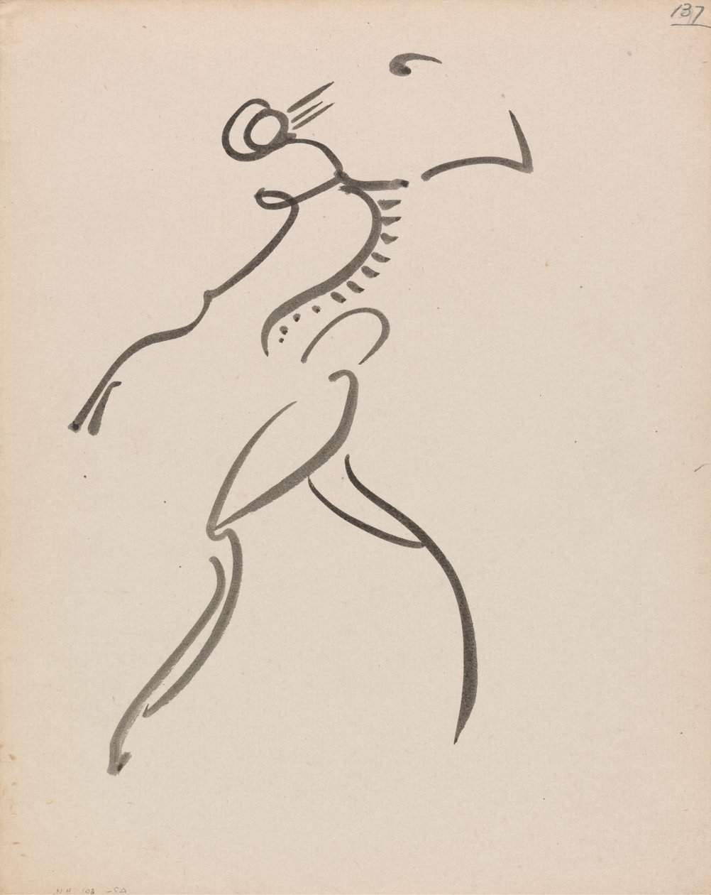Dansende figur, i profil av Henri Gaudier Brzeska