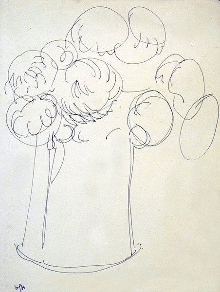 Blomster i en kanne av Henri Gaudier Brzeska
